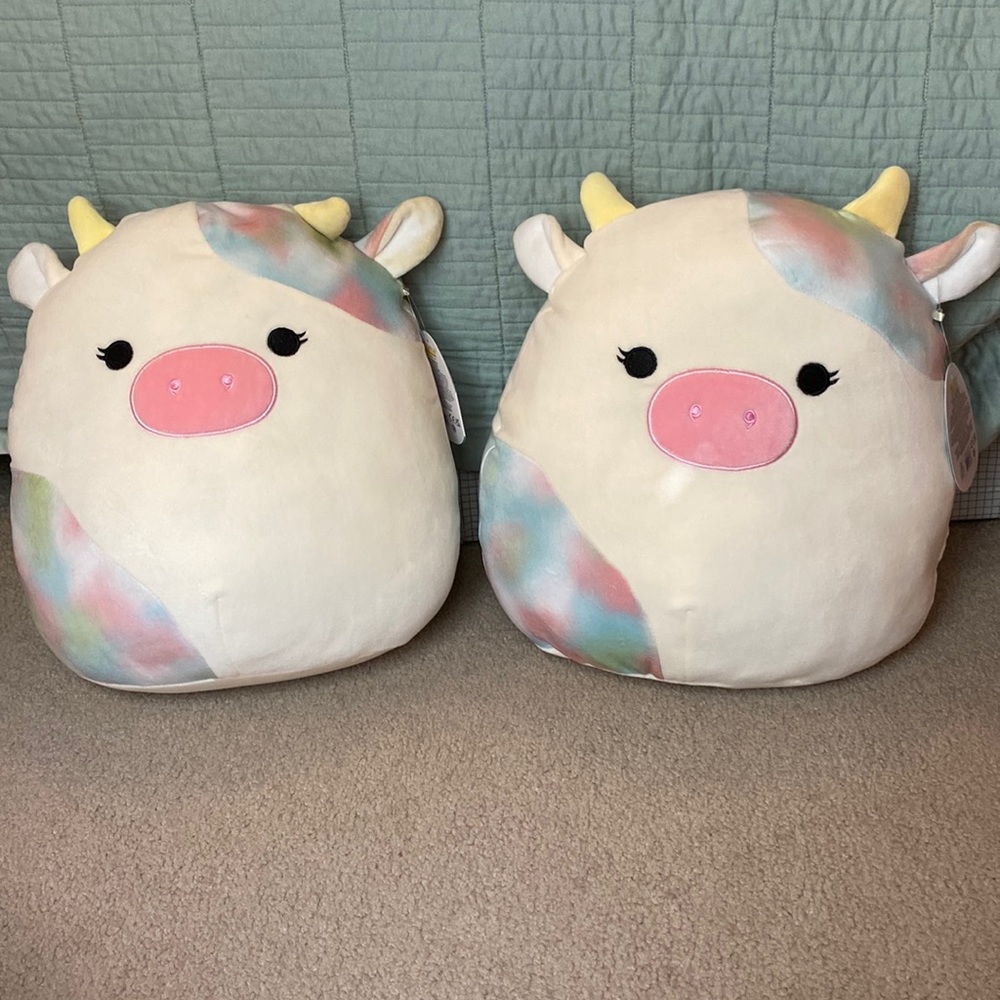 Two Candess 12” Squishmallows/ One is tagged as Belana and is Claire’s Exclusive